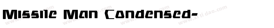 Missile Man Condensed字体转换